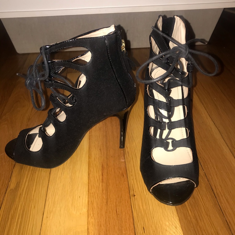 Black Laced Up Heels